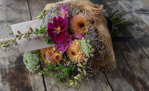 
                  
                    Load image into Gallery viewer, Hessian Wrapped Posies ~ group gifts
                  
                