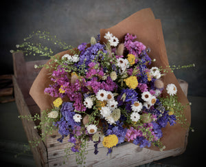
                  
                    Load image into Gallery viewer, &amp;#39;Wild Flower Everlasting Bouquet&amp;#39; ~ Folk Festival Brights
                  
                