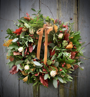 
                  
                    Load image into Gallery viewer, Autumn &amp;#39;buy to dry&amp;#39; Wreath
                  
                