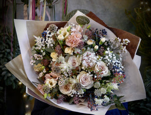 
                  
                    Load image into Gallery viewer, Festive Bouquet ~  &amp;#39;Champagne &amp;amp; Truffles&amp;#39;
                  
                