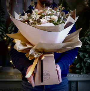 
                  
                    Load image into Gallery viewer, Festive Bouquet ~  &amp;#39;Champagne &amp;amp; Truffles&amp;#39;
                  
                